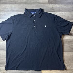 Polo Ralph Lauren Featherweight Mesh Polo Shirt Men’s 3XB Big Tall Black